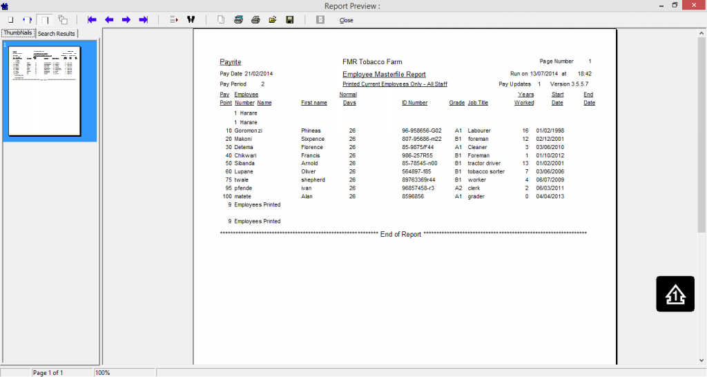 Sample Reports - Softrite