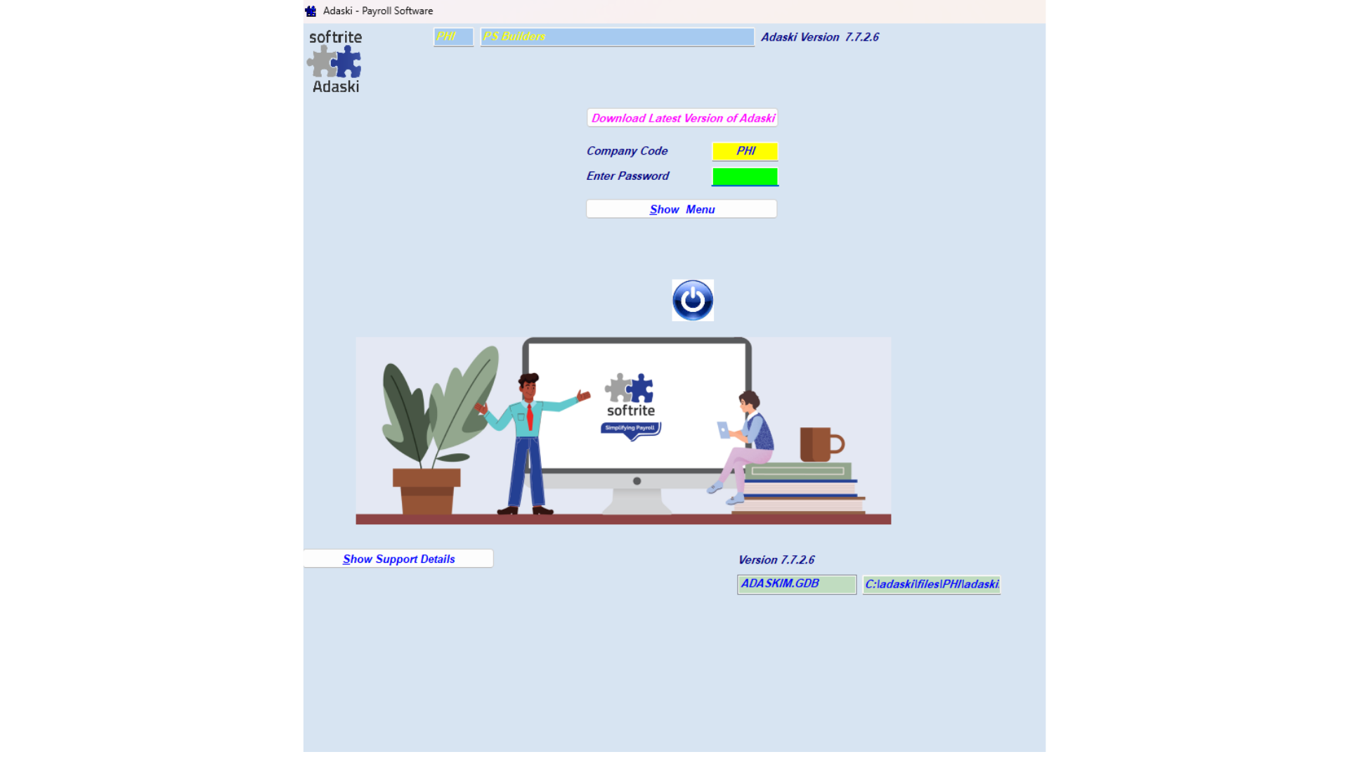 Payroll Software front page desktop size